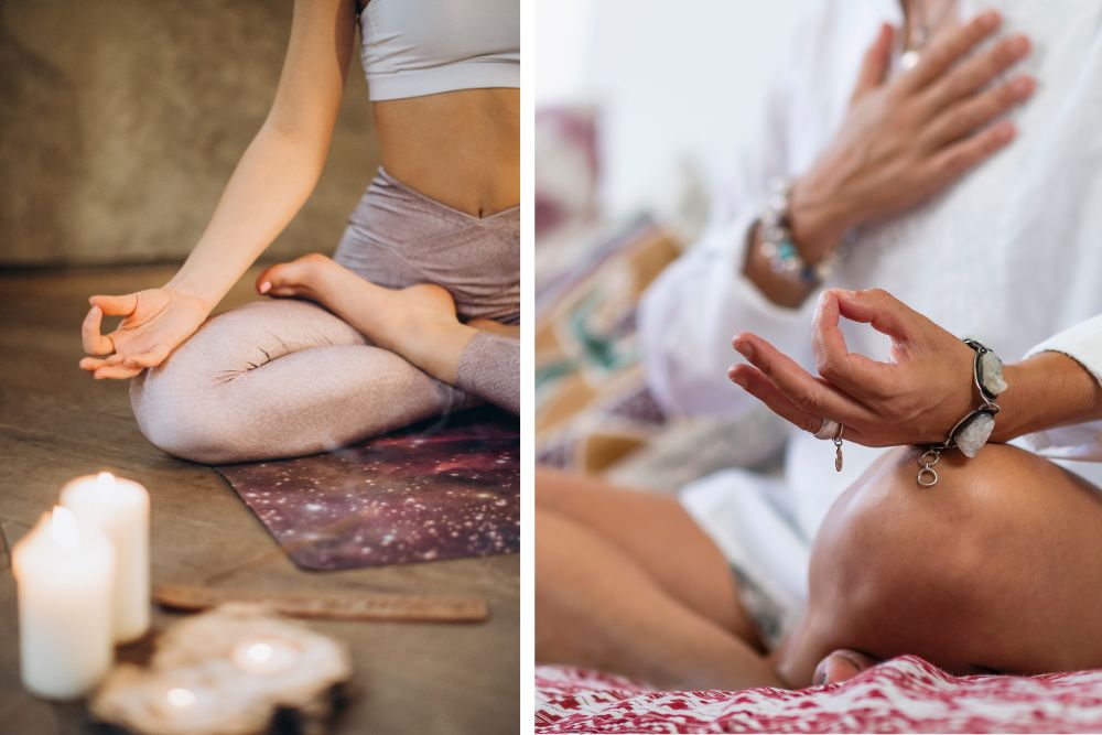 Traditionella ayurvediska oljor och örter för balans mellan chakran